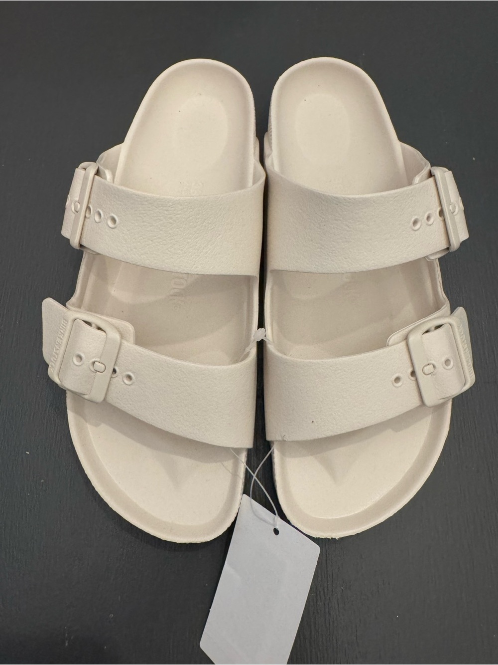 Birkenstock Two-Strap Sandals in Off-White